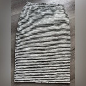 Chelsea28 Monochrome Striped Pencil Skirt size S